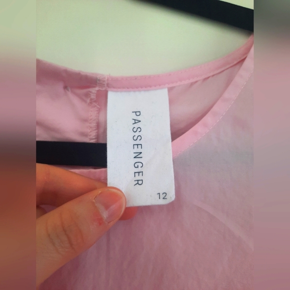 Passenger pink cotton maxi shift dress sz 12 - Picture 3 of 5